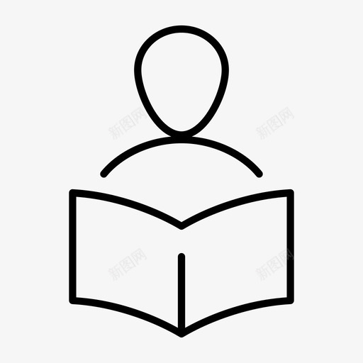 学习上课阅读图标svg_新图网 https://ixintu.com 上课 产品 学习 学生 阅读