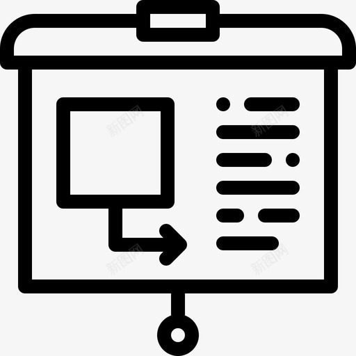 投影仪策略35线性图标svg_新图网 https://ixintu.com 投影仪 策略 线性