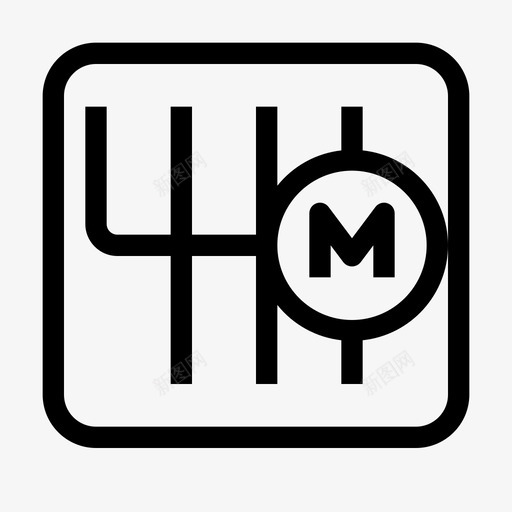 变速器手册汽车车辆图标svg_新图网 https://ixintu.com 变速器手册 汽车 车辆