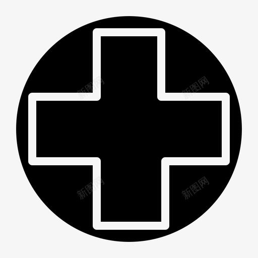 红十字会医院医疗图标svg_新图网 https://ixintu.com 医疗 医院 红十字会 红星十字会 药房