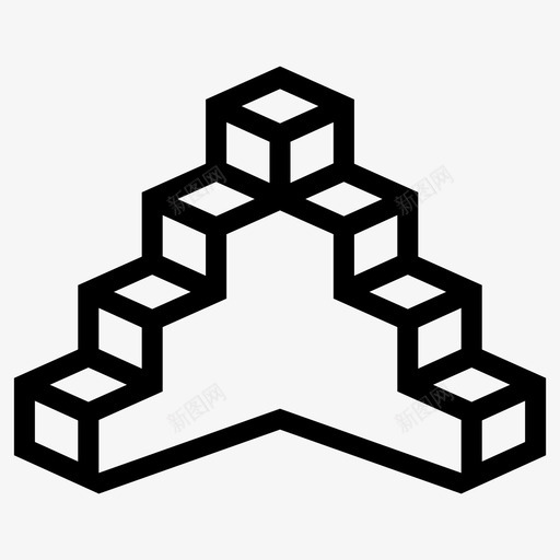 楼梯台阶上去图标svg_新图网 https://ixintu.com 上去 台阶 楼梯