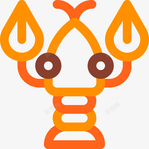 龙虾啤酒30原色图标svg_新图网 https://ixintu.com 原色 啤酒30 龙虾