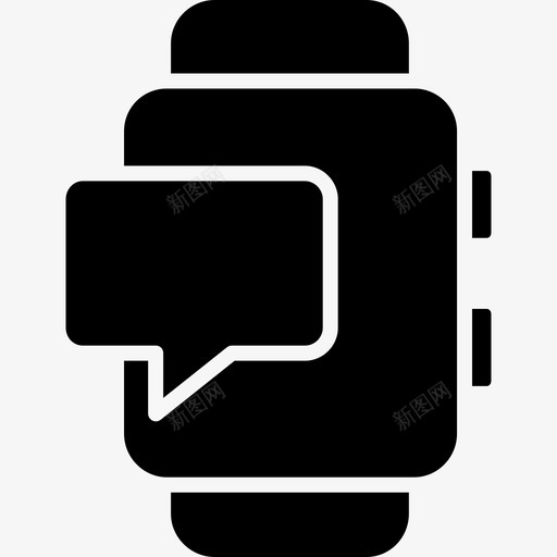 智能手表通讯133固态图标svg_新图网 https://ixintu.com 固态 智能手表 通讯133