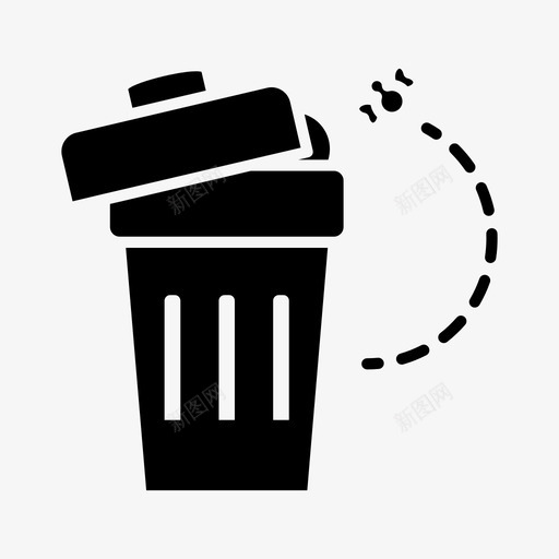 错误警报丢失图标svg_新图网 https://ixintu.com 丢失 垃圾桶 未响应 未找到 警报 错误
