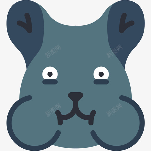 仓鼠可爱的图标4扁平svg_新图网 https://ixintu.com 仓鼠 可爱 图标 扁平 爱的