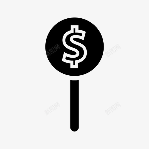搜索货币美元黄金图标svg_新图网 https://ixintu.com 搜索 放大镜 美元 货币 金融 黄金