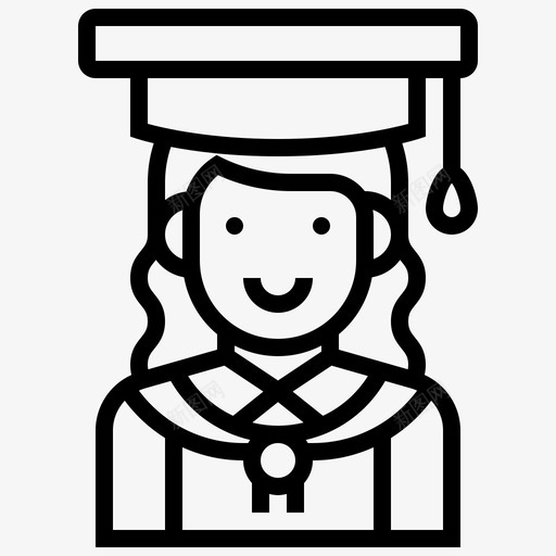 学生学历209直系图标svg_新图网 https://ixintu.com 学历209 学生 直系