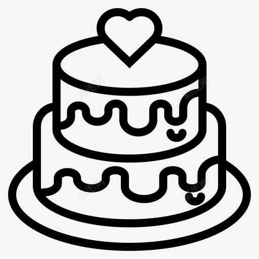 蛋糕生日食物图标svg_新图网 https://ixintu.com 婚礼 爱情 生日 蛋糕 蛋糕提纲 食物
