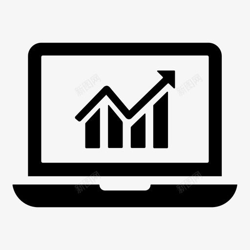 分析业务增长图表图标svg_新图网 https://ixintu.com 业务图标集2 业务增长 分析 利润 图表 统计