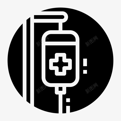 生理盐水袋健康保健图标svg_新图网 https://ixintu.com 保健 保险 健康 固体 水袋 生理 病人 盐水 输液 静脉