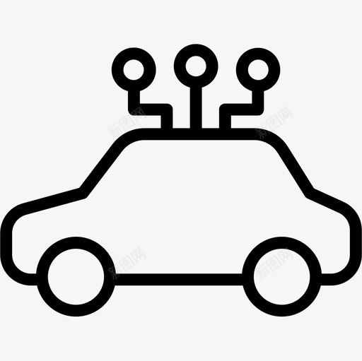 电动汽车55技术直线型图标svg_新图网 https://ixintu.com 技术 电动汽车 直线 线型