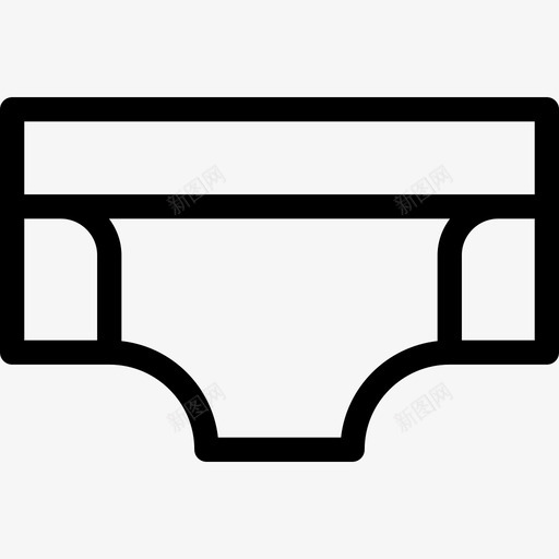 比基尼游泳5直线型图标svg_新图网 https://ixintu.com 比基尼 游泳5 直线型