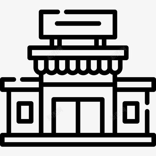超市超市44直线型图标svg_新图网 https://ixintu.com 直线 线型 超市