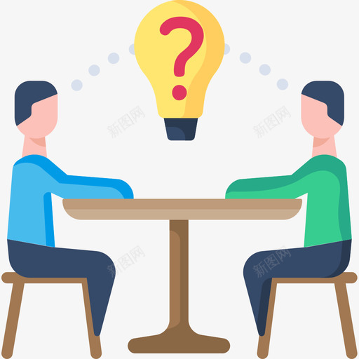 谈话会议7平淡图标svg_新图网 https://ixintu.com 会议7 平淡 谈话