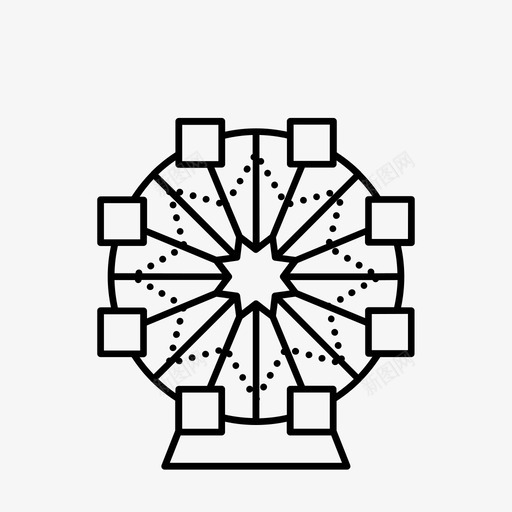 提比达博车轮巴塞罗那摩天轮图标svg_新图网 https://ixintu.com 公园 巴塞罗那 摩天轮 比达 车轮