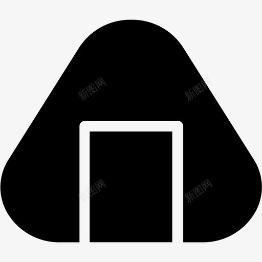饭团食物日本图标svg_新图网 https://ixintu.com 寿司固体图标 日本 食物 饭团