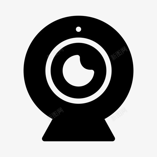 网络摄像头捕获设备图标svg_新图网 https://ixintu.com 办公线字形48像素 捕获 照片 网络摄像头 视频 设备