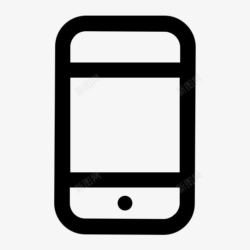 手机多媒体概要图标svg_新图网 https://ixintu.com 多媒体 手机 概要