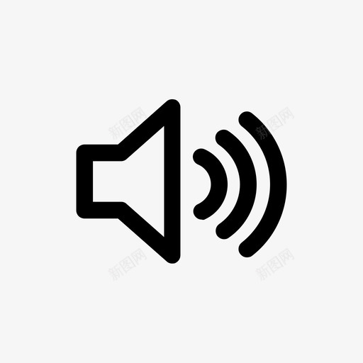 声音最大音量铃声图标svg_新图网 https://ixintu.com 声音 扬声器 最大音量 电话接口 铃声