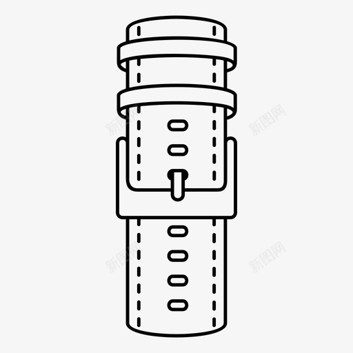 皮表带带扣图标svg_新图网 https://ixintu.com 带扣 皮表带