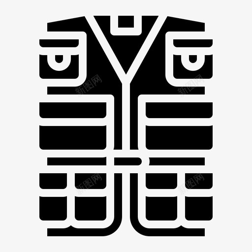 钓鱼背心露营119填充物图标svg_新图网 https://ixintu.com 填充物 钓鱼背心 露营119