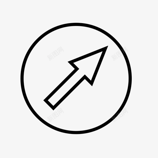 箭头箭头方向箭头标记图标svg_新图网 https://ixintu.com 右上角 方向箭头 箭头 箭头方向 箭头标记
