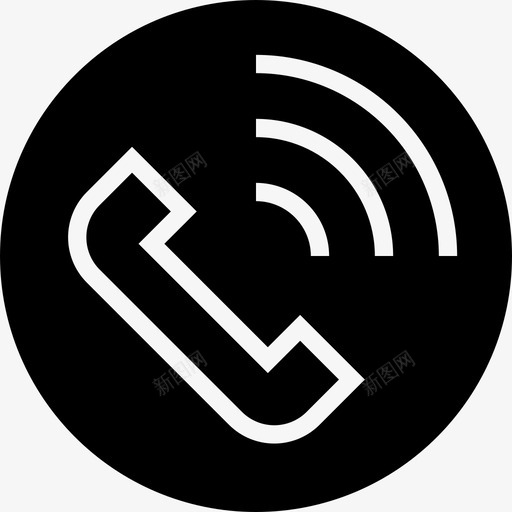 电话接口按钮8实心图标svg_新图网 https://ixintu.com 实心 按钮 接口 电话