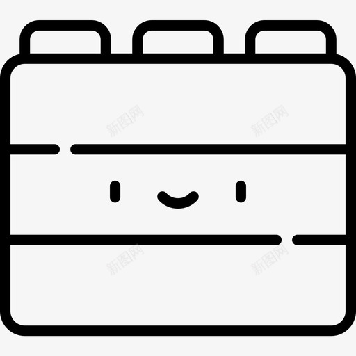 积木儿童玩具10线性图标svg_新图网 https://ixintu.com 儿童玩具 积木 线性