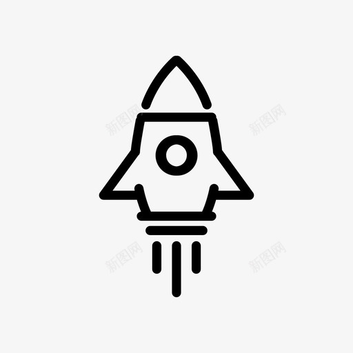火箭飞机飞机太空飞机图标svg_新图网 https://ixintu.com 太空 火箭 飞机