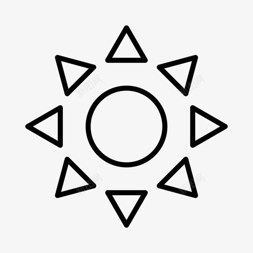 部落太阳人类学土著图标svg_新图网 https://ixintu.com 人类学 土著 太阳 艺术 部落