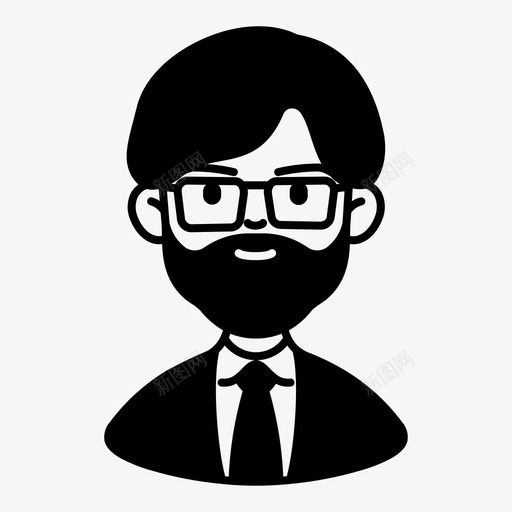 教师化身人教授图标svg_新图网 https://ixintu.com 人 教师化身 教授 教育和学校铭文