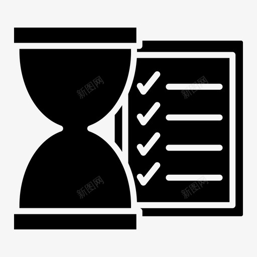 等待列表检查表沙漏图标svg_新图网 https://ixintu.com 列表 检查 检查表 沙漏 等待