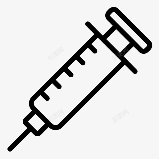 注射器药品医疗保健图标svg_新图网 https://ixintu.com 医疗 医疗保健 注射 注射器 药品