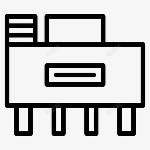 书桌椅子教育图标svg_新图网 https://ixintu.com 书桌 学校 教育 椅子 热线