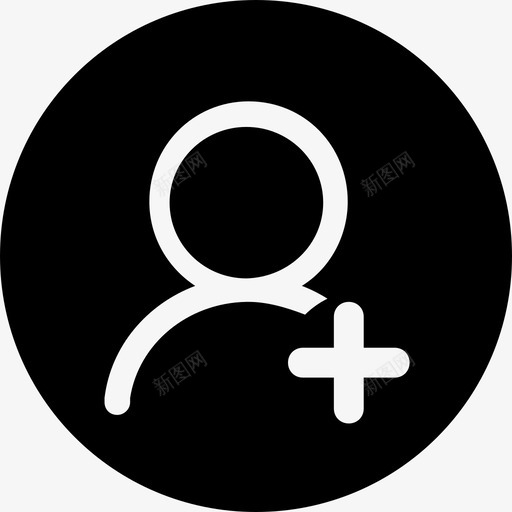 新加好友svg_新图网 https://ixintu.com 新加好友