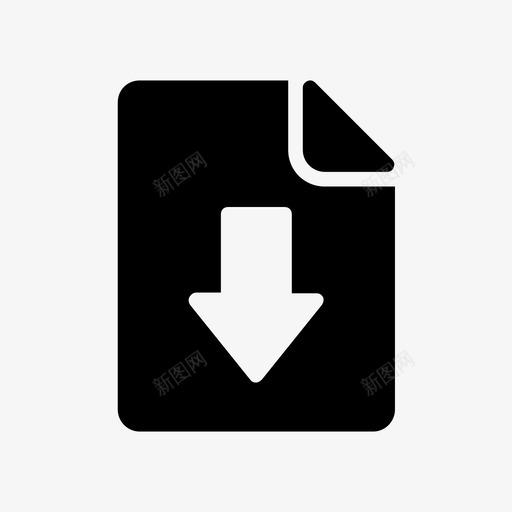 文件文档纸张图标svg_新图网 https://ixintu.com 下载 作表 字形 工作 数据库 文件 文档 纸张