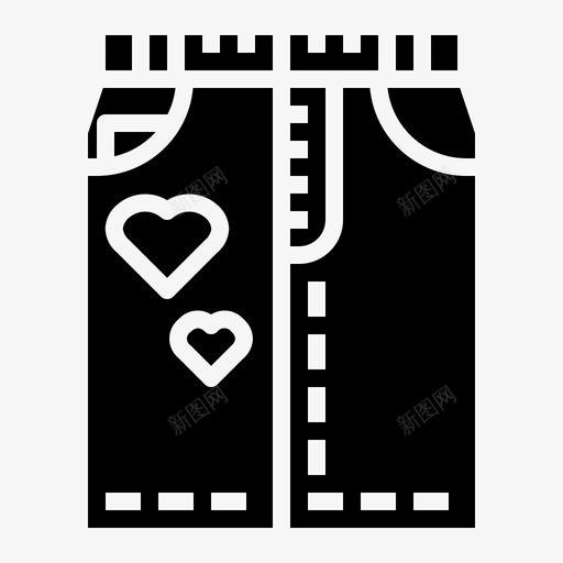 裙子服装时尚图标svg_新图网 https://ixintu.com 偶像 女性 时尚 服装 纯正 裙子
