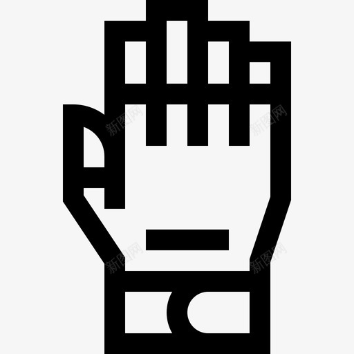 手套冬衣和附件3线状图标svg_新图网 https://ixintu.com 冬衣 手套 线状 附件