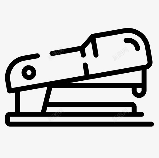 订书机文具和办公室8直线式图标svg_新图网 https://ixintu.com 办公室 文具 直线式 订书机