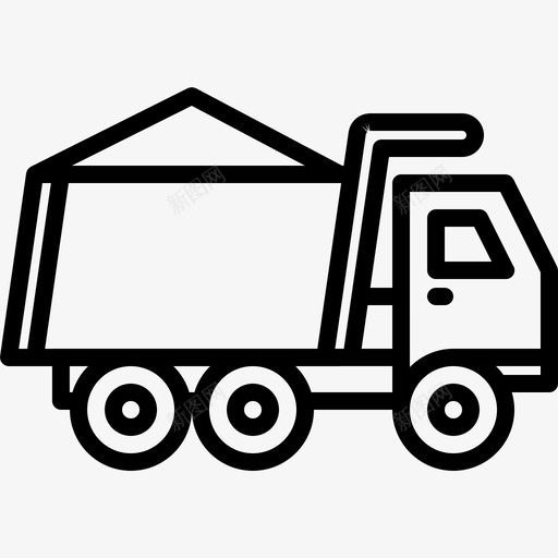 卡车建筑商建筑图标svg_新图网 https://ixintu.com 修理 卡车 建筑 建筑商 沙子 自卸卡车