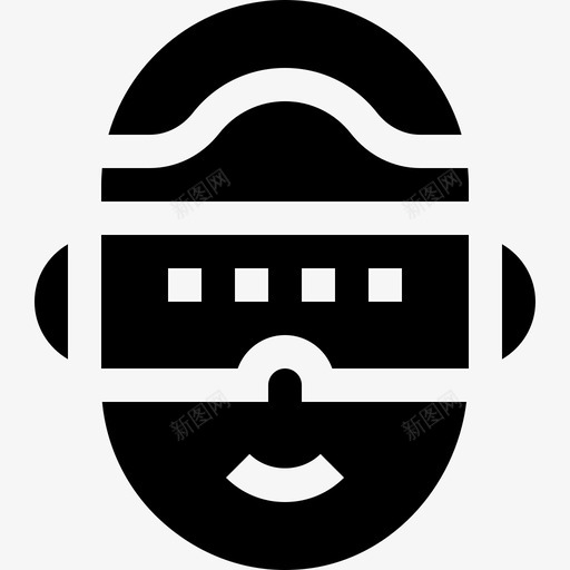 Vr机器人40填充图标svg_新图网 https://ixintu.com Vr 填充 机器人