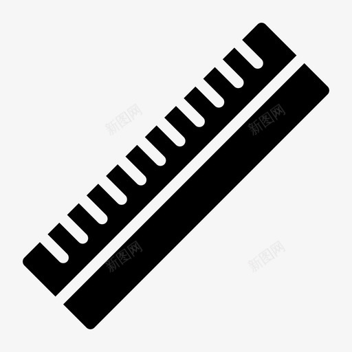 尺子度量刻度图标svg_新图网 https://ixintu.com 信纸 刻度 字形 尺子 尺寸 度量 标尺