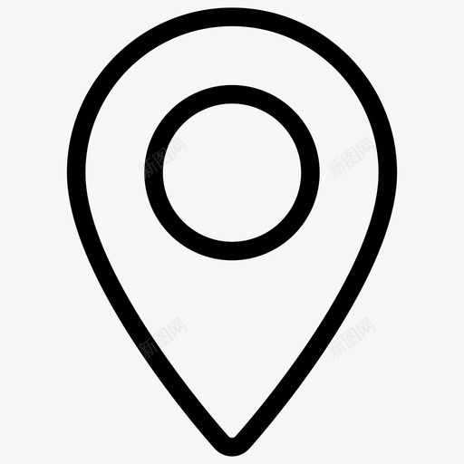 位置标记地理定位gps图标svg_新图网 https://ixintu.com gps 位置 地图 地理 定位 标记 联系人