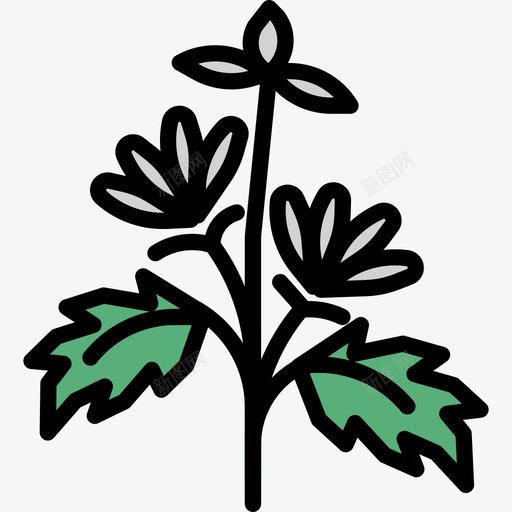 草本植物草本植物2线状颜色图标svg_新图网 https://ixintu.com 线状颜色 草本植物 草本植物2