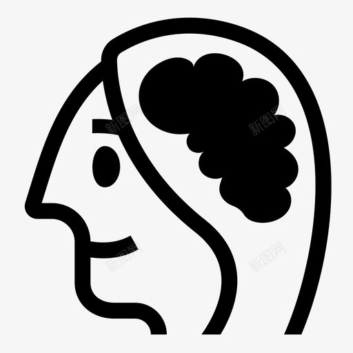 聪明女人头脑头脑风暴图标svg_新图网 https://ixintu.com 头脑 女人 女孩 性格 聪明 风暴