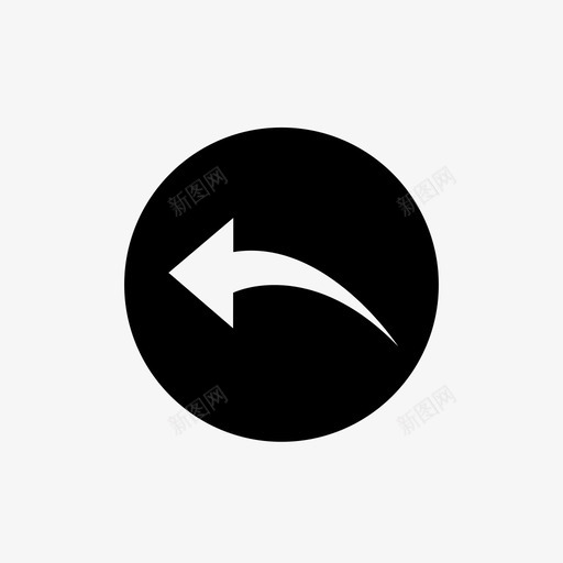 左箭头箭头方向箭头图标svg_新图网 https://ixintu.com 方向 箭头
