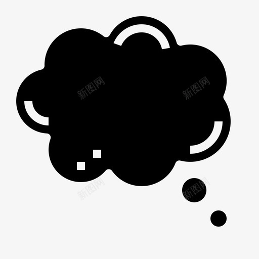 思想空白轮廓图标svg_新图网 https://ixintu.com 实心 思想 漫画家 白色 空白 轮廓