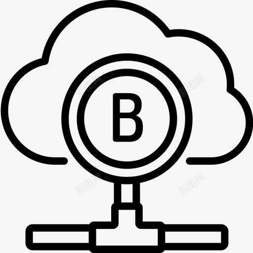 区块链技术60线性图标svg_新图网 https://ixintu.com 区块 技术 线性