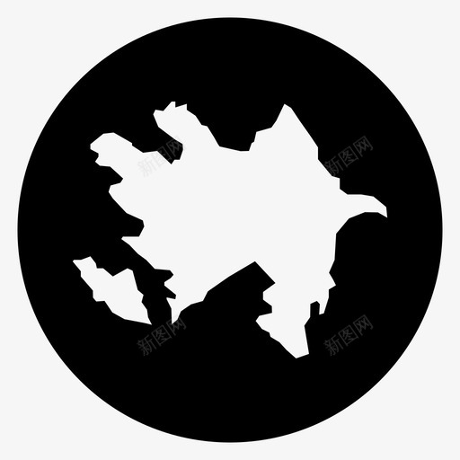 阿塞拜疆地图巴库里海图标svg_新图网 https://ixintu.com 国家 巴库 里海 阿塞拜疆地图