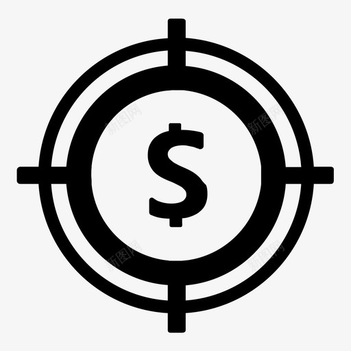 业务目标目标交叉线图标svg_新图网 https://ixintu.com 业务图标集 业务目标 交叉线 目标 财务